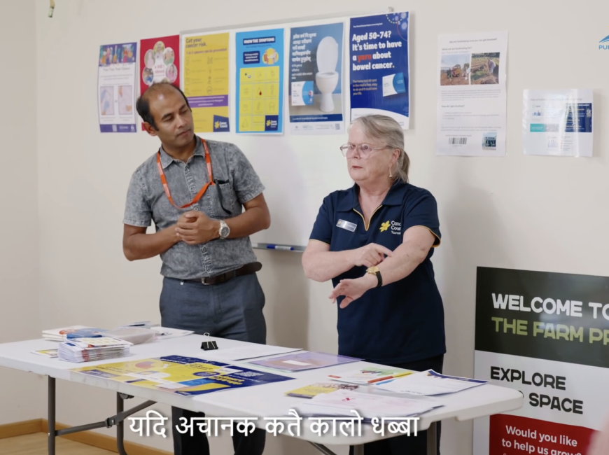 Cancer Awareness and Prevention For the Nepali Speaking Community - Northern Tasmania